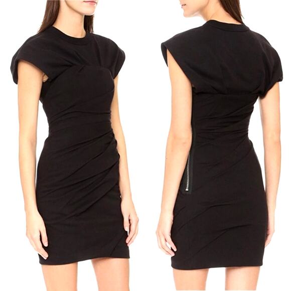 NWT Alexander Wang Draped Bustier Structured Dress Size 4 - Picture 3 of 15